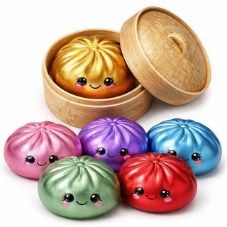 4" Mystery Squishy Dumpling - Metallic Colors