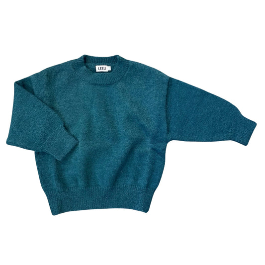 Teal leeli-levi-sweater, 3 - 4 years