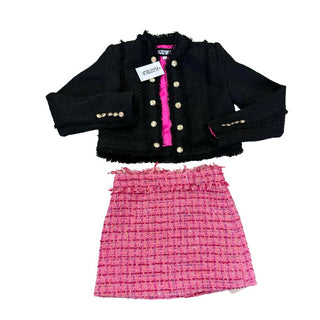 KatieJ cherry texture boucle skirt, small