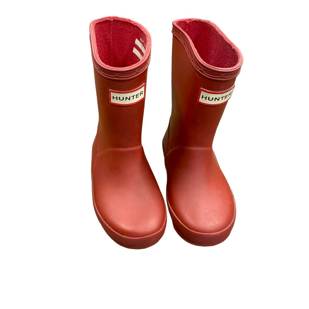 Hunter Red rainboots, 6 little kid