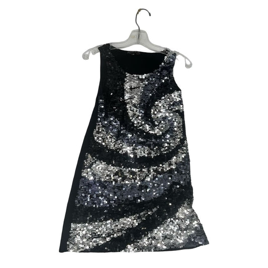 Flowers by Zoe black/silver sequin dress, youth medium