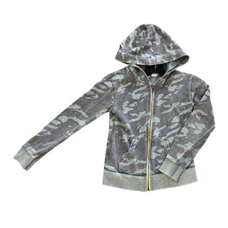 Play Six Dark Camo Zip Up Hooded Sweatshirt, 5 years
