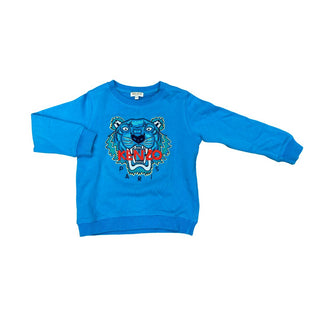 Kenzo Blue Crewneck with Logo, 6 years