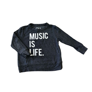 Chaser Black Music is Life Crewneck, 4 years