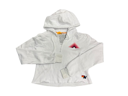 Aviator Nation White Cropped Sweater, xs