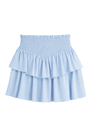 Katie J Baby Blue Brooke Solid Skirt, medium