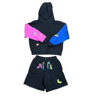 Nike A.I.R Icon Fleece Pullover Hoodie and Matching Shorts Set, l-xl