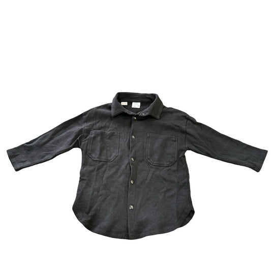 Zara Black button up shirt, 3-4 years