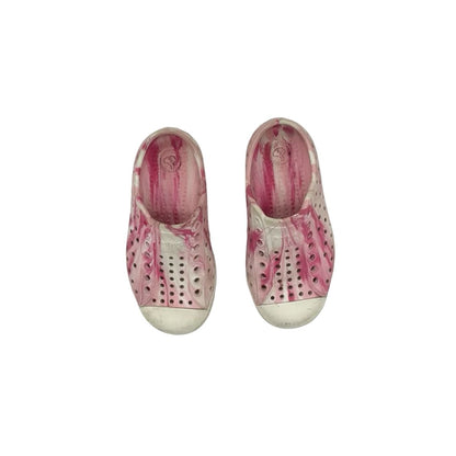 Native Pink Tie-Dye Sandals, 9 little kid