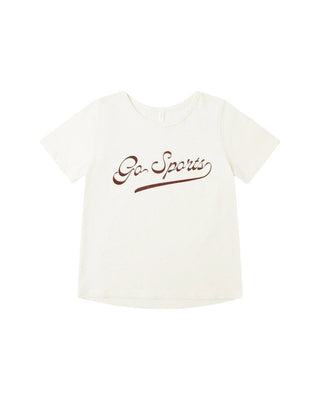 Rylee + Cru Ivory Go Sport Basic T-Shirt Brand New with Tags, 4-5 years