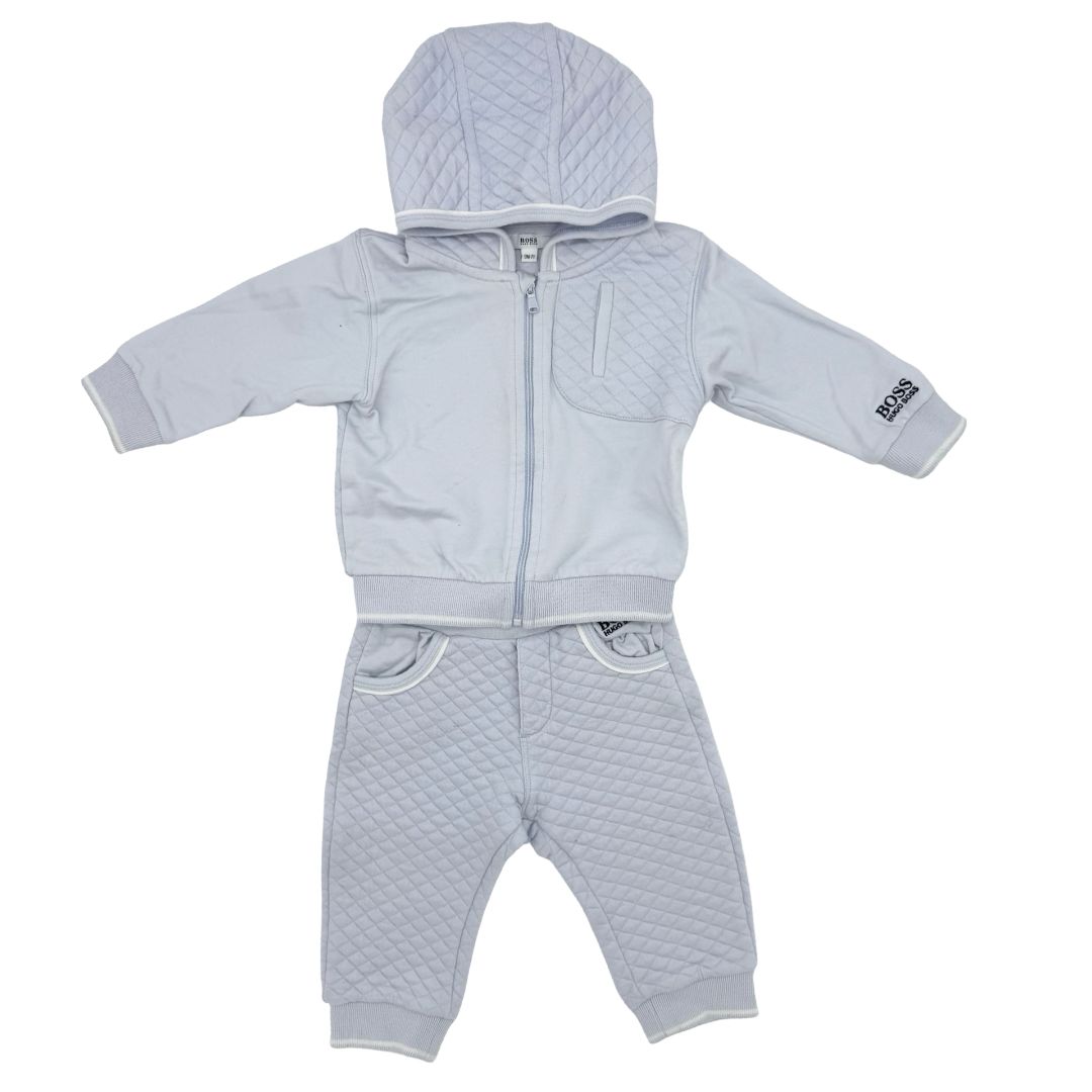 Hugo Boss Baby Blue Sweatshirt/Pant Set, 9 months