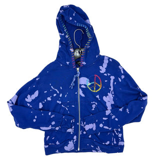 Flowers by Zoe zip up hoodie, Medium ( 8-10 years)