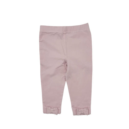 Ralph Lauren pink leggings w bow on back, 12 months