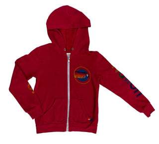 Aviator Nation Red Zip-up Hoodie, 10 years