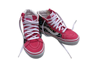 Vans Neon Hearts and Hot Pink Lace-up Shoes, 10.5 little kids