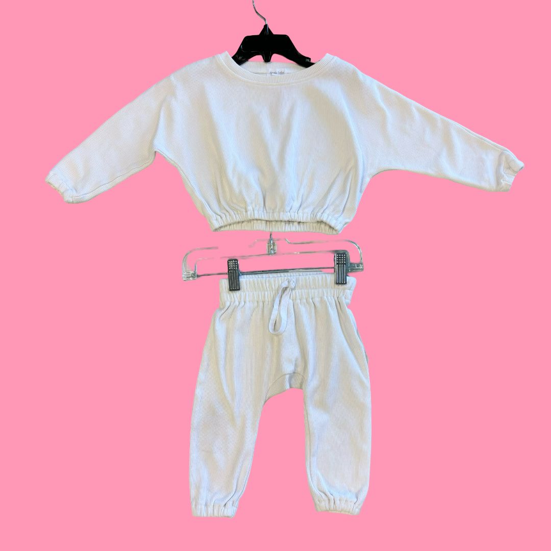 Simple Littles Ribbed Jogger Set, 6-12m