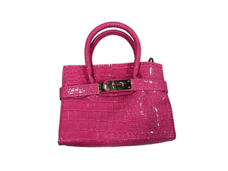 Lola & The Boys Mini Faux Croc Purse, One Size