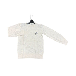 Bonpoint White Sweater with Cherry and Colours, 10 years