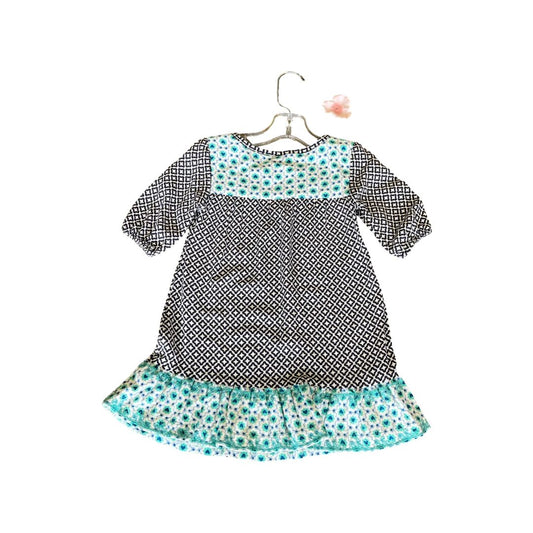 Tucker & Tate blue patterend dress, 3 years