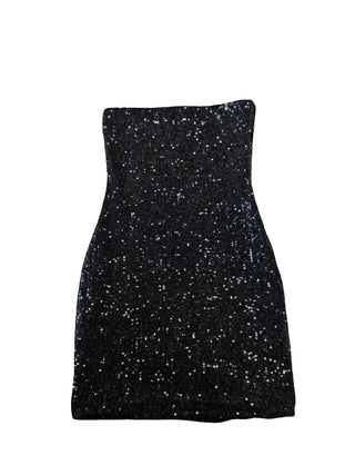 Katie J Black sequin dress, X small