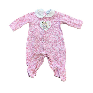 Monnalisa Pink cheetah Alice In Wonderland sleeper, 6 months