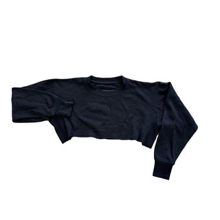 Katie J Black cropped sweatshirt, sma