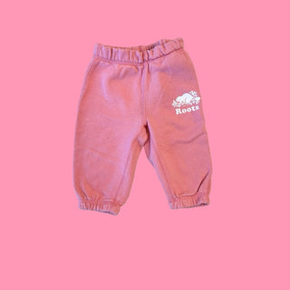 Roots Baby Pink sweatpants, 6-12 months