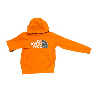 The North Face Orange Hooded Sweatshirt, 7-8 years