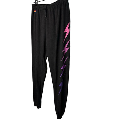 Aviator Nation lightening bolt joggers, womens xs