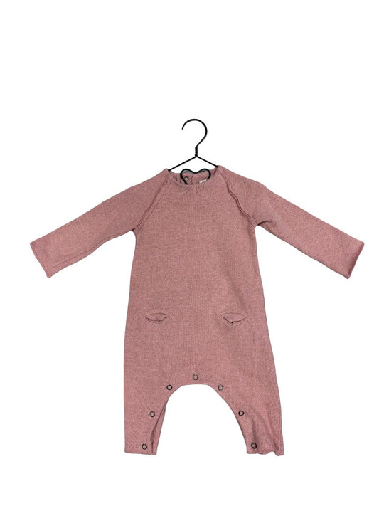1+ in the family pink romper, 6 months
