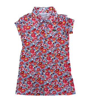 Lacoste Collared Dress with Flower Print, 4 years