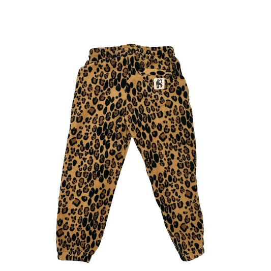 Mini Rodini cheetah print fleece pants, 5-7 years