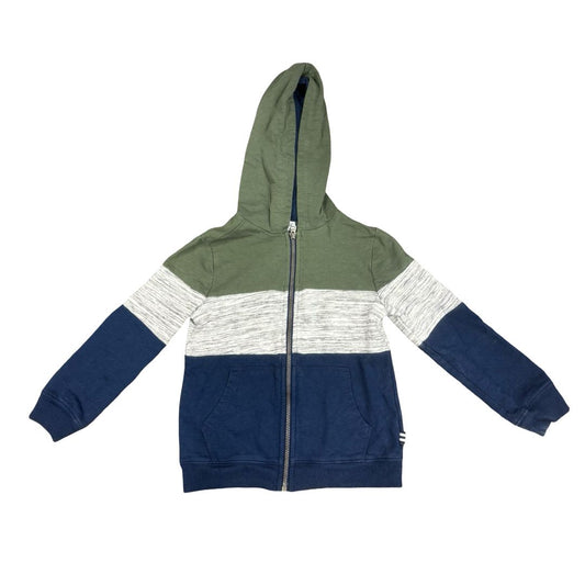 Splendid Blue, Green, Grey Hooded Zip Up Sweatshirt, 4-5 years