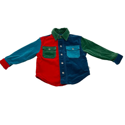 Stella McCartney Color block velour shacket, 12 months