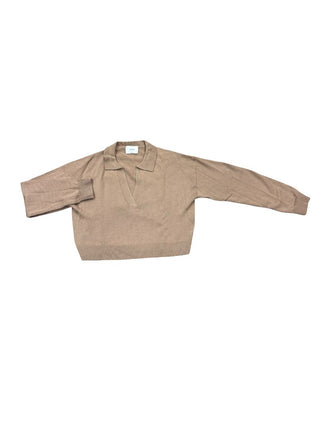 Wilfred taupe crop sweater, womens small