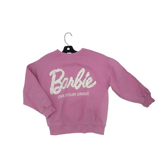 Zara pink Barbie sequine sweatshirt, 9-10 years