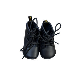 Dr Marten Black leather crib boots, 1 little kid
