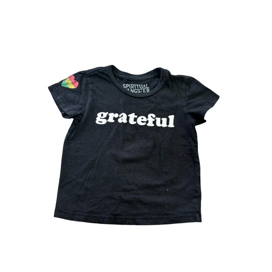 Spiritual Gangster Black Grateful tshirt, 4 years
