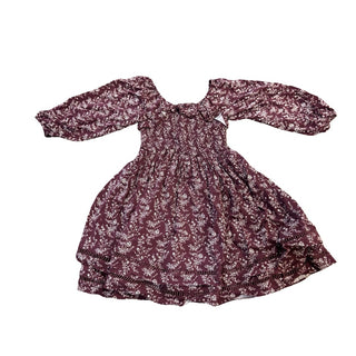 Noralee Aubergine floral dress, 8 years