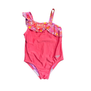 Speedo Pink Bathing Suit with Star Frill, 6 years