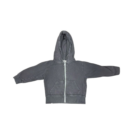 Mini Mioche Grey Zip Up Sweatshirt, 1-2 years