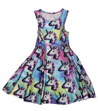 Terez Multicoloured Dress with Unicorn Pattern, small