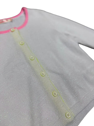 Billieblush cardigan w/pink yellow trim and sparkle, 10 years