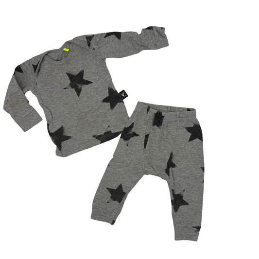 Nununu star gray set, 6-12 months