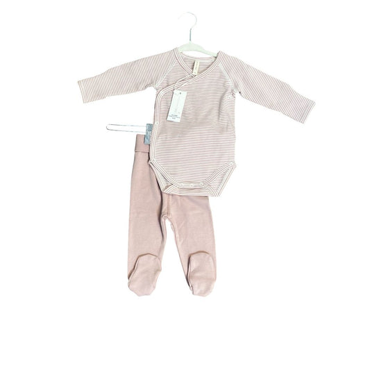 Quincy Mae Sample Bodysuit+Pant set, 3-6 Months