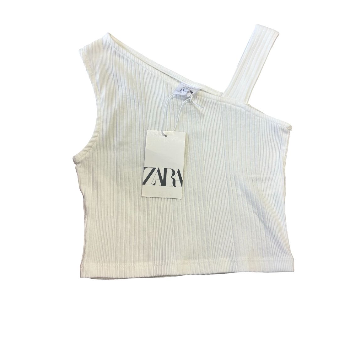 Zara new w/tags white tank top, 8-9 years
