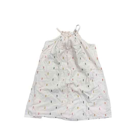 Gap Cream Halter Dress with Sparkly Colours, 6-7 years