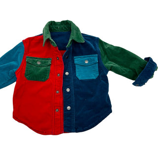 Stella McCartney Color block velour shacket, 12 months