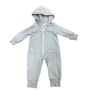 Mini Mioche Grey play suit w/hood, 0-3 months