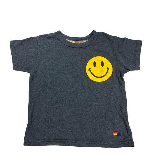 Aviator Nation Navy T-Shirt with Smiley Face, 6 years